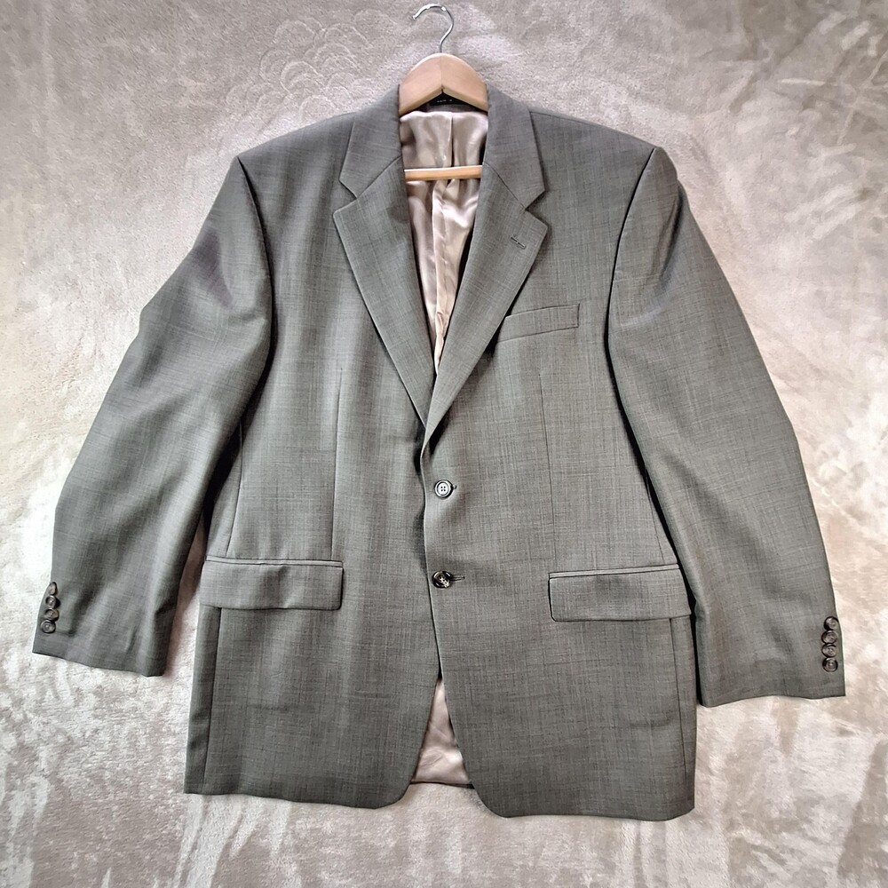 Lauren Ralph Lauren Blazer Mens 42R Gray Wool Suit Jacket Sport Coat Two Button